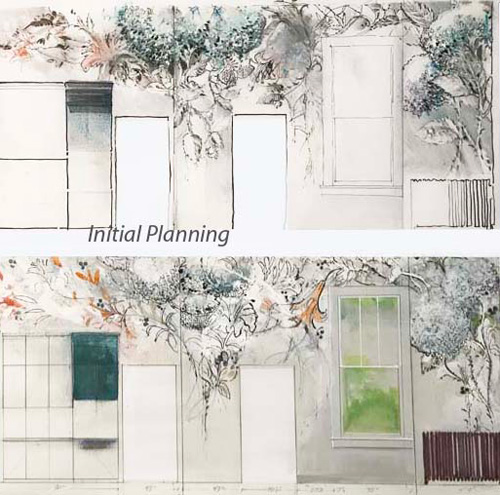 Preliminary Drawing of mural